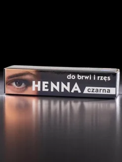 Czarna henna do brwii i rzęs proszkowa