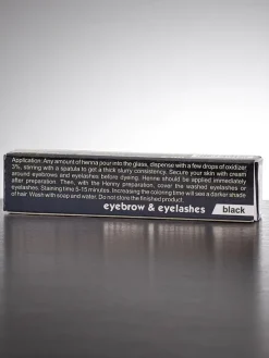 Czarna henna do brwii i rzęs proszkowa