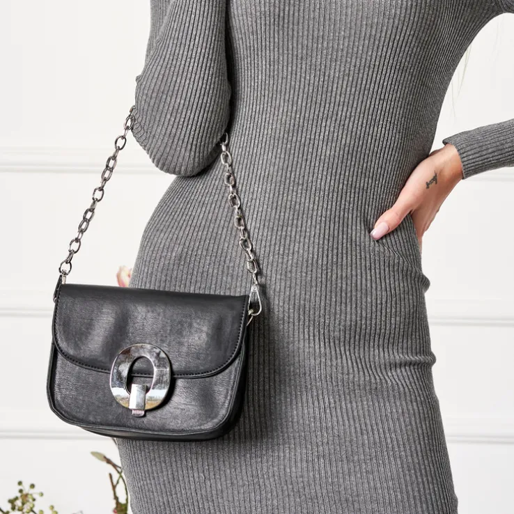 Czarna mała damska torebka - Akcesoria