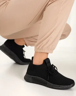 Czarne damskie buty sportowe Merisal - Obuwie