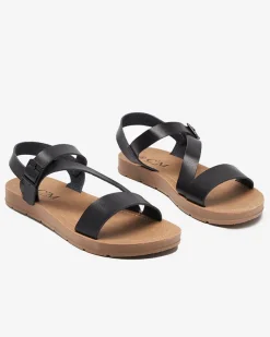 Czarne damskie sandały Canni- Obuwie