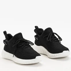 Czarno-białe damskie buty sportowe Fransi - Obuwie