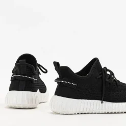 Czarno-białe damskie buty sportowe Fransi - Obuwie