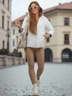 Damska kurtka pikowana z kapturem i ściągaczami na rękawach Silent Ridge