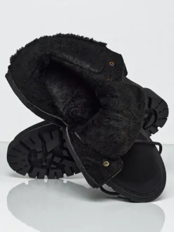 Damskie botki trapery z kożuszkiem Tessara