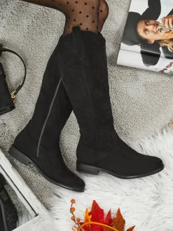 Damskie kozaki eko zamszowe Zamerre