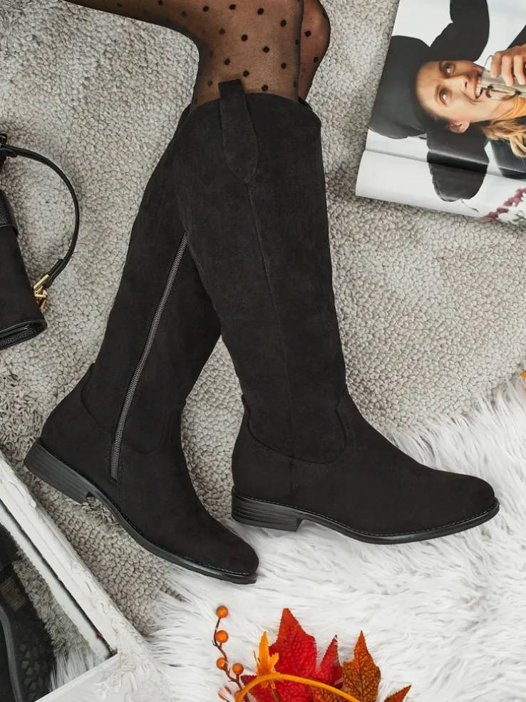 Damskie kozaki eko zamszowe Zamerre