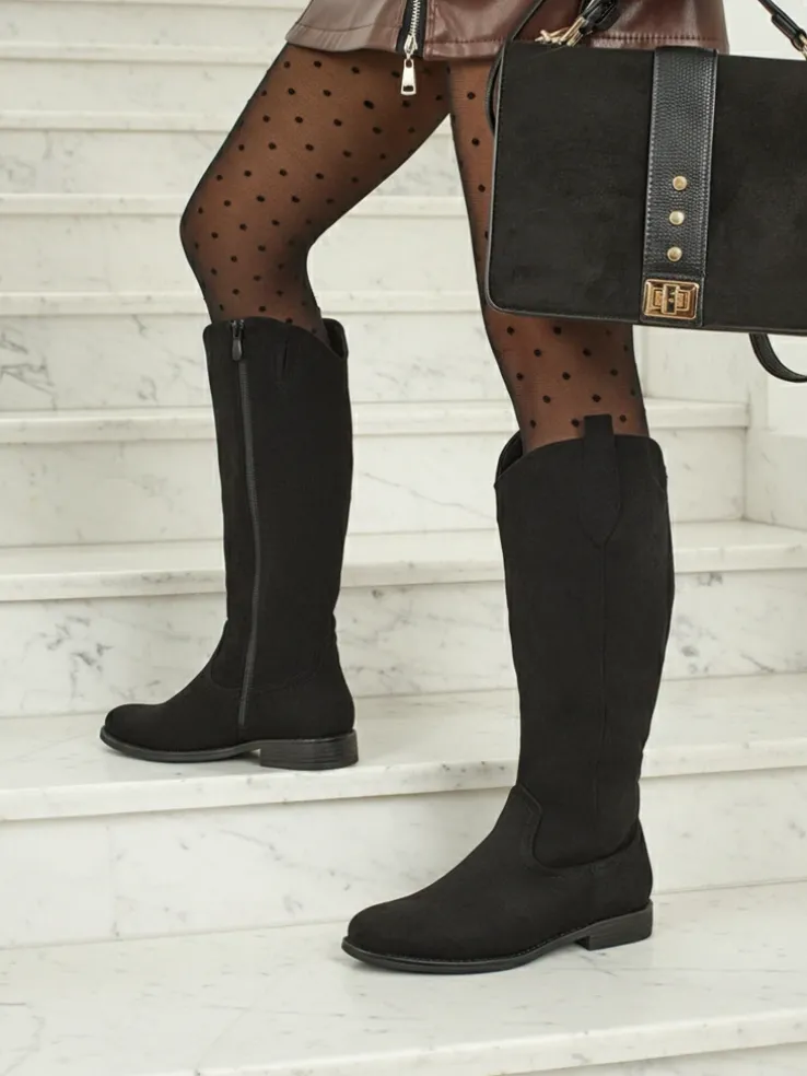 Damskie kozaki eko zamszowe Zamerre