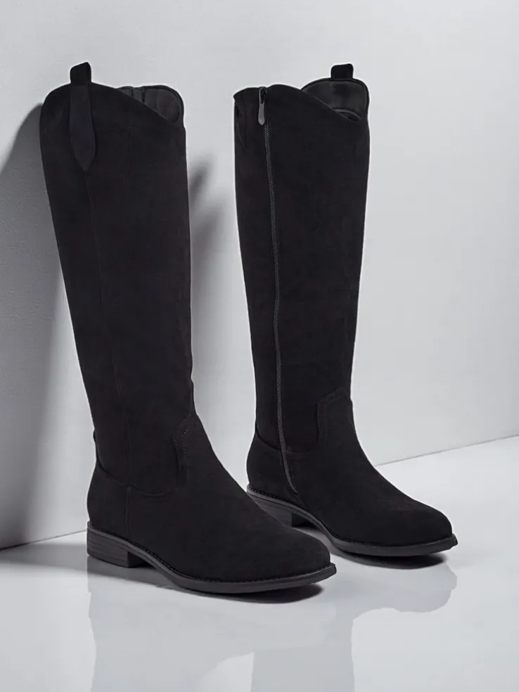 Damskie kozaki eko zamszowe Zamerre