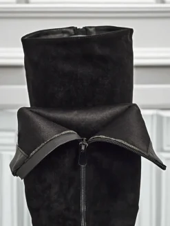 Damskie kozaki eko zamszowe na słupku GaleNest