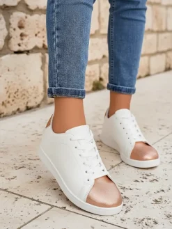 Damskie sneakersy Athena Rosa skóra ekologiczna - kolekcja wiosna/lato