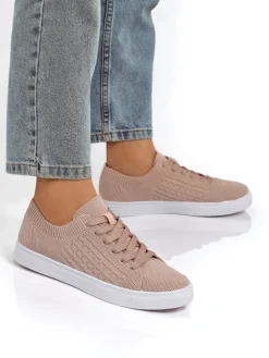 Damskie sneakersy Royalfashion Calista Rosa - różowe buty na wiosnę i lato