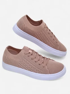 Damskie sneakersy Royalfashion Calista Rosa - różowe buty na wiosnę i lato