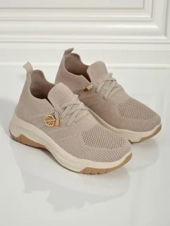 Damskie sneakersy Royalfashion Selene – wygodne białe buty na płaskiej podeszwie