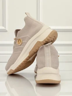 Damskie sneakersy Royalfashion Selene – wygodne białe buty na płaskiej podeszwie