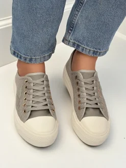 Damskie tenisówki Callista Mesh Light Grey – wygoda i styl na lato i jesień