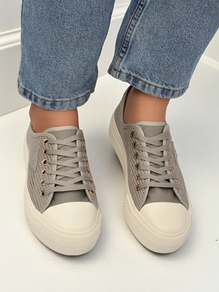 Damskie tenisówki Callista Mesh Light Grey – wygoda i styl na lato i jesień