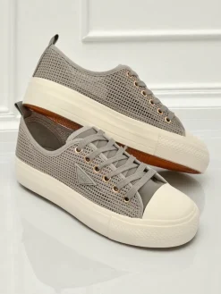 Damskie tenisówki Callista Mesh Light Grey – wygoda i styl na lato i jesień