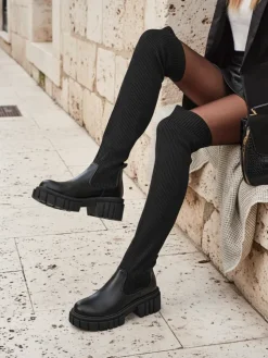 Damskie wsuwane kozaki Obsidian Rose