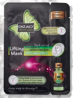DIZAO- Zestaw serum i maska z Koenzymem Q10 i kolagenem