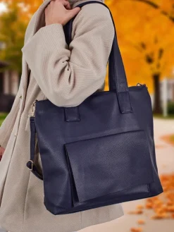 Duża torebka damska eko skórzana shopper Moon Whisper