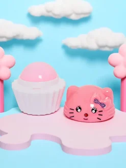 Dziecięcy balsam do ust z kotkiem w babeczce - nawilża i regeneruje