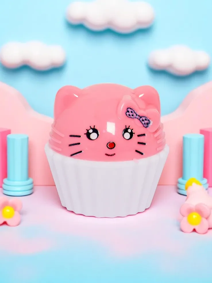 Dziecięcy balsam do ust z kotkiem w babeczce - nawilża i regeneruje