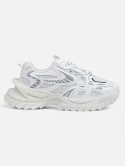 Gloriosa Biała Sneakersy Damskie z Ekologicznej Skóry