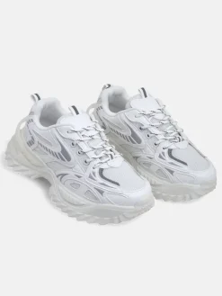 Gloriosa Biała Sneakersy Damskie z Ekologicznej Skóry