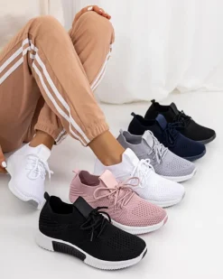 Granatowe damskie buty sportowe Merisal - Obuwie