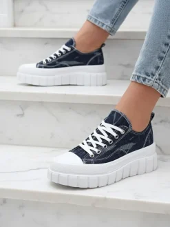 Granatowe Sneakersy Elysium