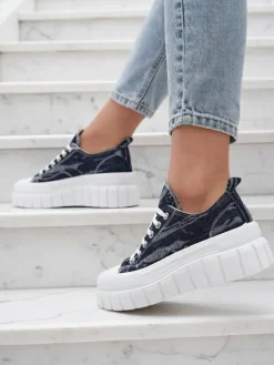 Granatowe Sneakersy Elysium