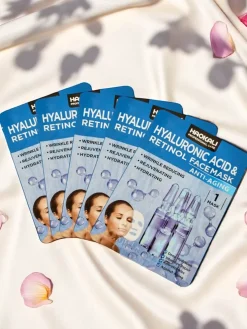 Haokali- Maseczka do twarzy z kwasem hialuronowym i retinolem- nawilża, rewitalizuje i redukuje zmarszczki