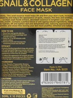 HydraVenus Collagen Snail Mask – intensywne nawilżenie i regeneracja skóry