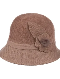 Kapelusz damski melonik z ozdobą Pearl Belle