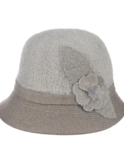 Kapelusz damski melonik z ozdobą Pearl Belle