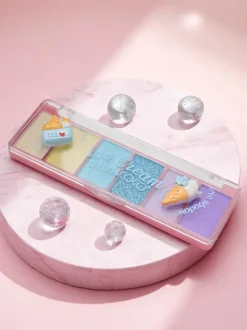 Kevin&Coco Paletka 6 cieni do powiek z brokatem Ice Cream