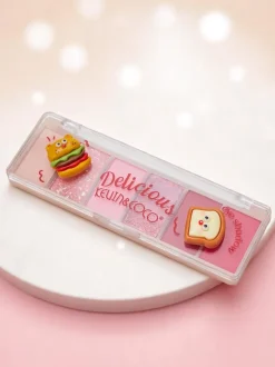 Kevin&Coco Paletka 6 cieni do powiek z brokatem Delicious