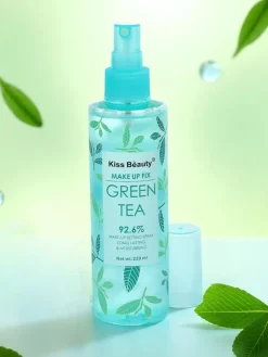 Kiss Beauty Spray utrwalający makijaż z zieloną herbatą