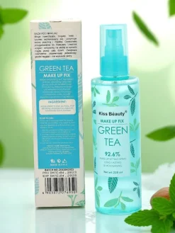 Kiss Beauty Spray utrwalający makijaż z zieloną herbatą
