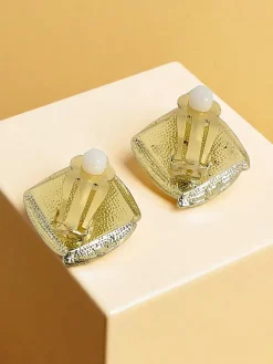 Klipsy kolczyki damskie z perełką