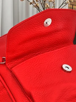 Kolekcja Artemisia: Mały Plecak Damski Królewska Moda z Eko-skóry Czerwony