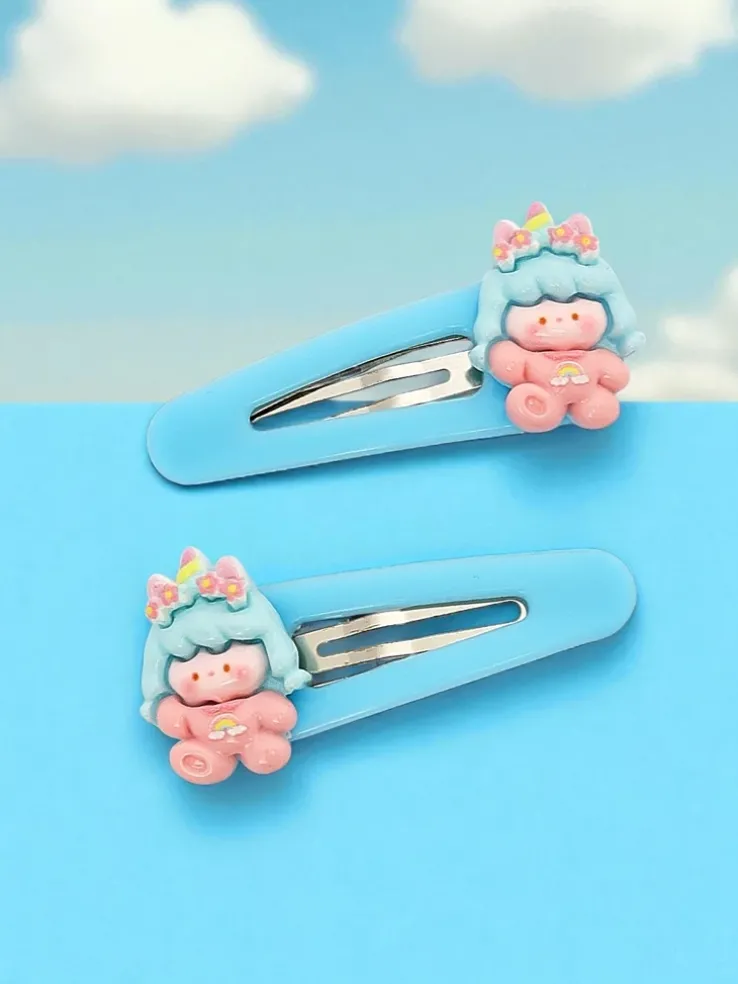 Kolorowe spinki do włosów Angelicornia