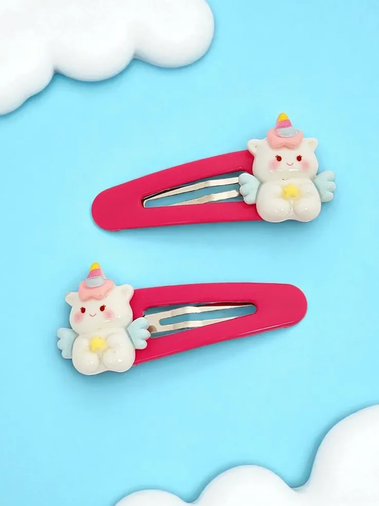 Kolorowe spinki do włosów Angelicornia