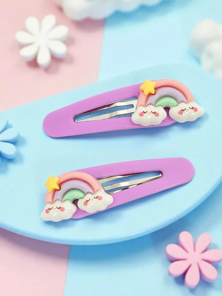 Kolorowe spinki do włosów Angelicornia