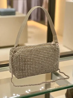 Kopertowa torebka damska z cyrkoniami Luniva