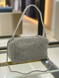 Kopertowa torebka damska z cyrkoniami Luniva