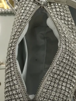 Kopertowa torebka damska z cyrkoniami Luniva