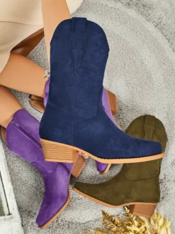 Kowbojki damskie eko zamszowe SpireHush