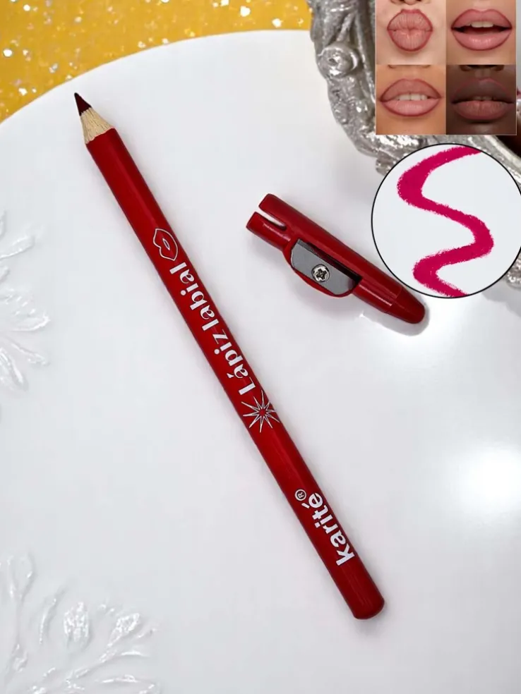 Kredka do ust z temperówką w kolorze Wine Red